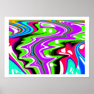 Lila Flusskunst Poster