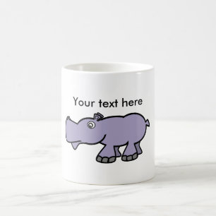 Lila Flusspferd Tasse