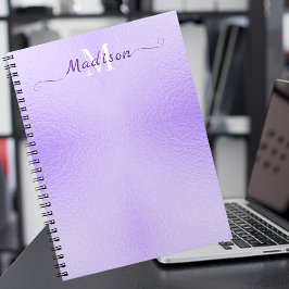 Lila-Foil-Typografie-Notebook Notizblock