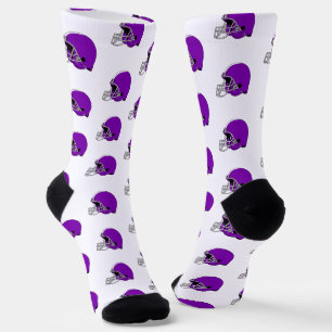 Lila Footballhelme Socken