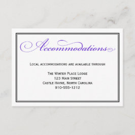 Lila formelle Skriptübersicht Begleitkarte