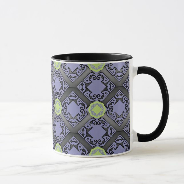 lila Formen Tasse (Rechts)