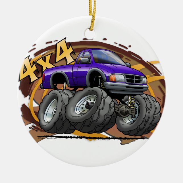 Lila Förster Keramik Ornament (Vorne)