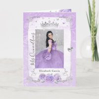 Lila Foto aus Blumensilber und  Glanz