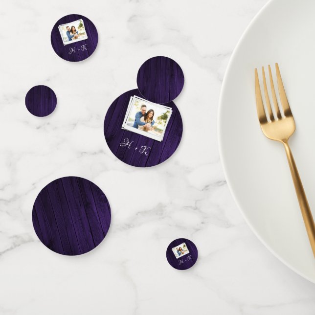 Lila Foto Brautparty Confetti Konfetti (Gruppe)