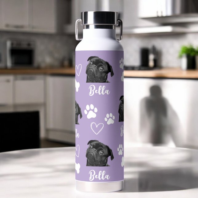 Lila Foto für  benutzerdefinierte Liebe Paw Print  Trinkflasche (Von Creator hochgeladen)