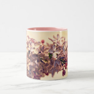 Lila Foto-Kaffee-Tasse Zweifarbige Tasse