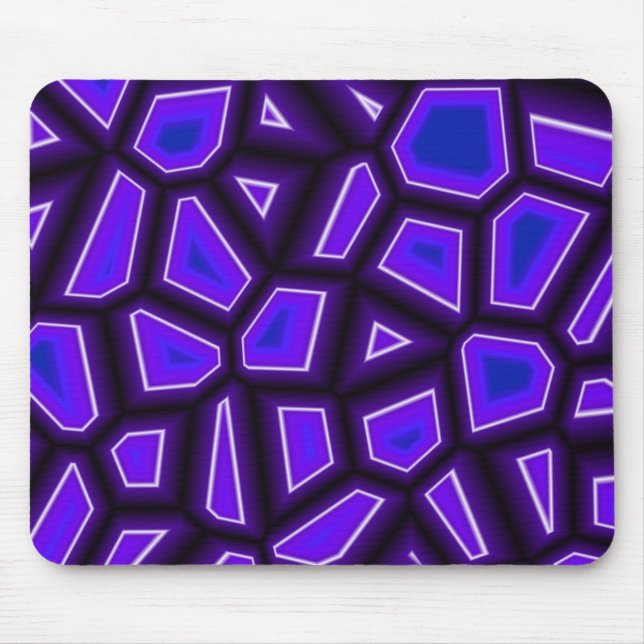 Lila Fragmente Mousepad (Vorne)