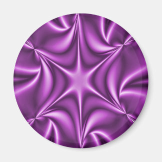 Lila Fraktal Starflower Magnet
