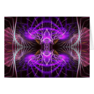 Lila Fraktal-Windows-Karte