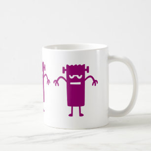 Lila Frankenstein Halloween Clip Art Kaffeetasse