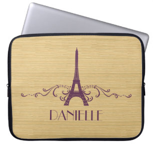 Lila Französisch Geblüht Laptop Sleeve