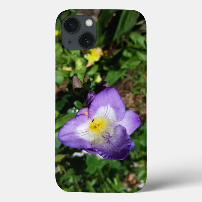 Lila Freesia Blume Case-Mate iPhone Hülle (Rückseite)