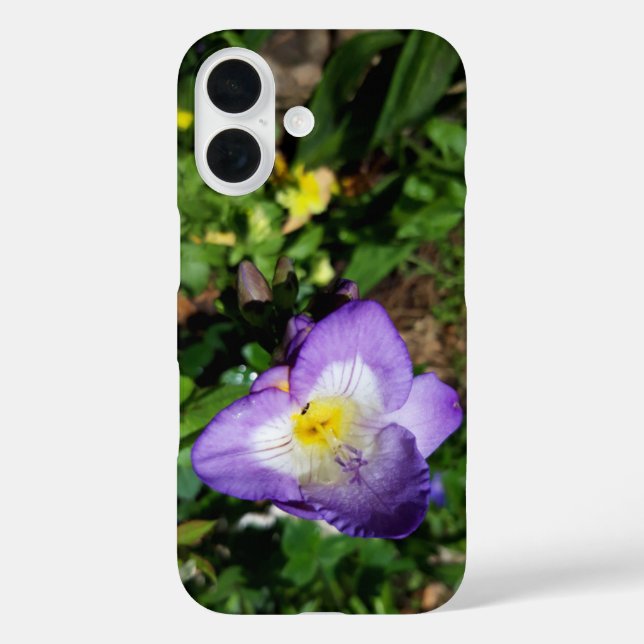 Lila Freesia Blume Case-Mate iPhone Hülle (Rückseite)