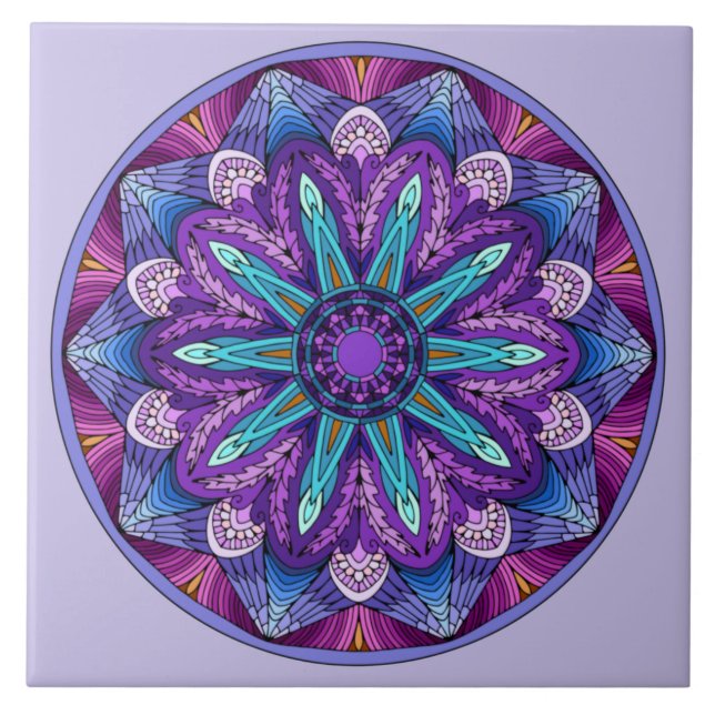 Lila Frequency™ Fliese (Vorderseite)