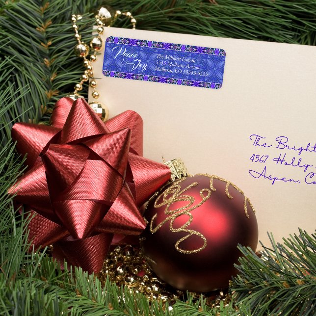 Lila Frieden und Freude Weihnachten (Von Creator hochgeladen)