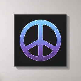 Lila Friedenszeichen Leinwanddruck