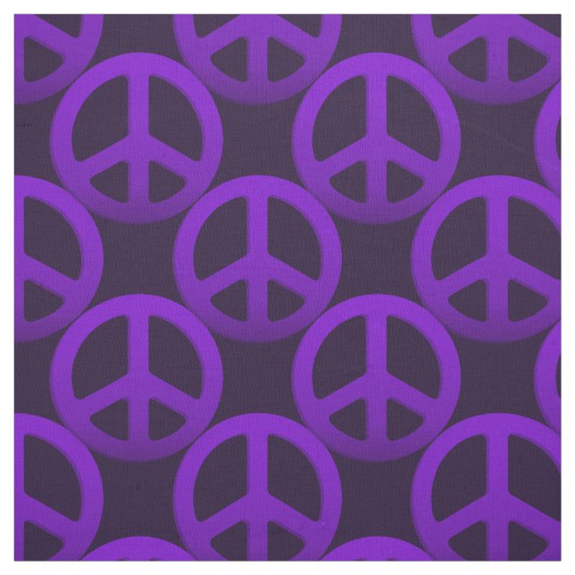 Lila Friedenszeichen Stoff (Muster)