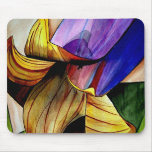 Lila Fritillart Blume Original Aquarellkunst Mousepad