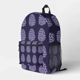 Lila fröhliche Ostereier Bedruckter Rucksack
