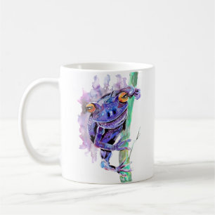 Lila Frosch Kaffeetasse