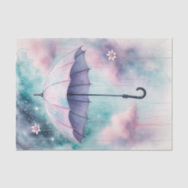 Lila Frühling Regenschirm April Duschen Dekoupage Seidenpapier