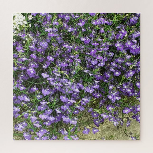 Lila Frühlingsblumen Jigsaw Puzzle (Vertikal)