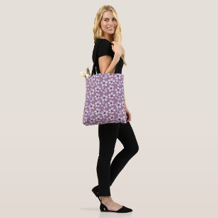 Lila Frühlingsblumen Tote Tasche