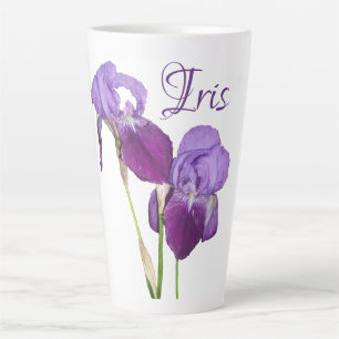 Lila Frühlingsblüten, die Iris-Girl-Malerin genann Milchtasse