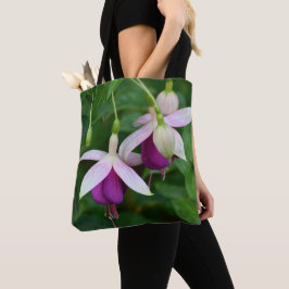 Lila Fuchsien-Blume mit weißem Sepal