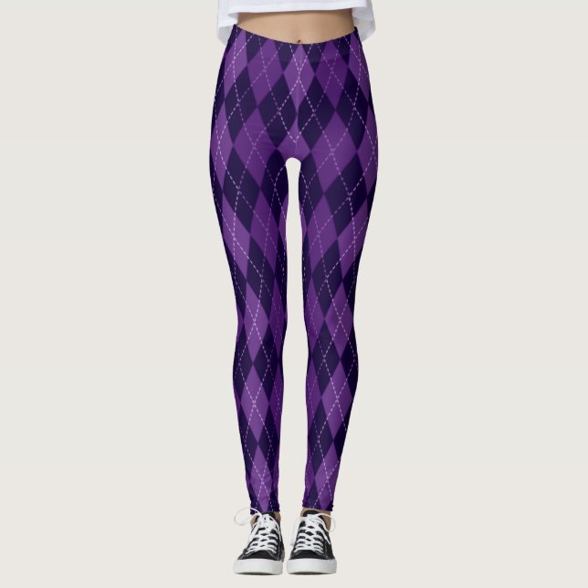 Lila Fuentes Raute Leggings (Vorderseite)