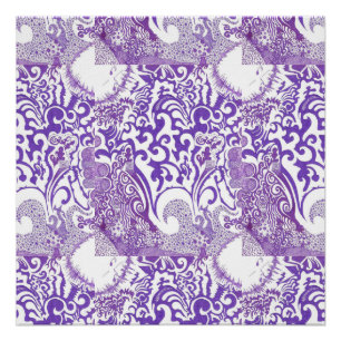 Lila Funk-Plakat Poster