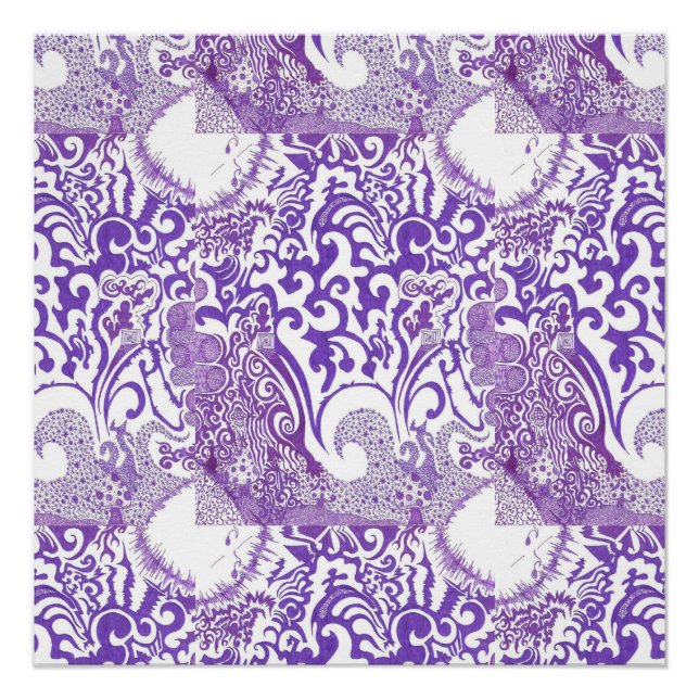 Lila Funk Poster (Vorderseite)