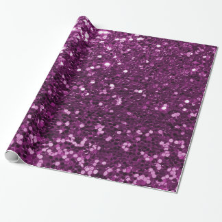 Lila funkelnd Imitat-Glitzer Geschenkpapier