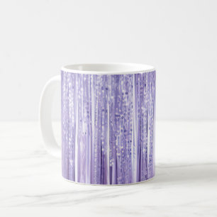 Lila Funkelstreifen Kaffeetasse