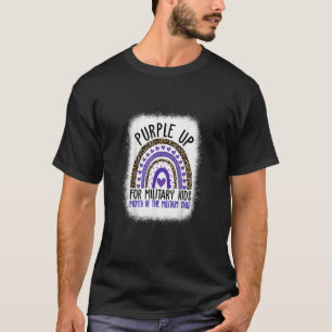 Lila für den Coolen Militärmonat T-Shirt