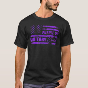 Lila für den militärischen Kindermonat Dandelion S T-Shirt
