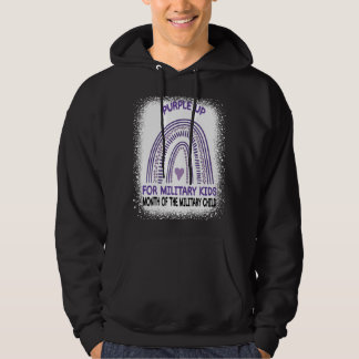 Lila für den Monat des Militärs für militärische K Hoodie