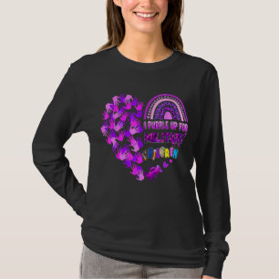 Lila für den Monat des Militärs für militärische K T-Shirt