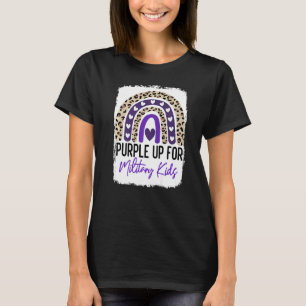 Lila für den Monat des Militärs für militärische K T-Shirt
