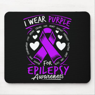 Lila für Epilepsie Mousepad