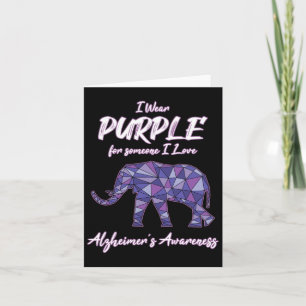 Lila für jemanden, den ich Liebe Alzheimerheimer A Karte