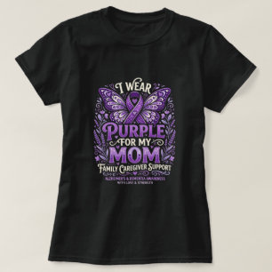 Lila für meine Mutter Alzheimer-Bewusstseinsmonat T-Shirt