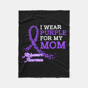 Lila für meine Mutter Alzheimerheimer's Awareness Fleecedecke