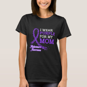 Lila für meine Mutter Alzheimerheimer's Awareness T-Shirt