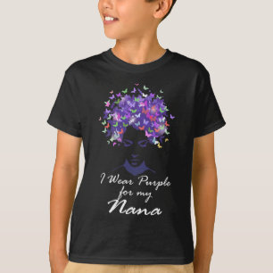 Lila für meine Nana Mutter Support Alzheimerhe T-Shirt