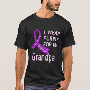Lila für meine Opa Alzheimerheimer Krankheit T-Shirt