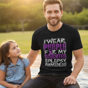 Lila für meine Tochter Epilepsie Unterstützung Tri-Blend Shirt