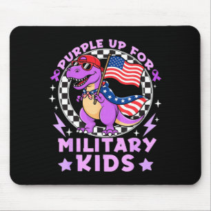 Lila für militärische Kinder, Monat der militärisc Mousepad