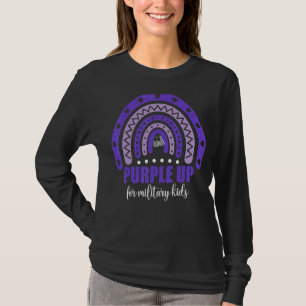 Lila für militärische Kinder Monat Militärkind R T-Shirt